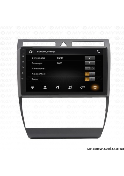 Audi A6 Android Multimedya 4gb Ram Carplay Navigasyon Ekran