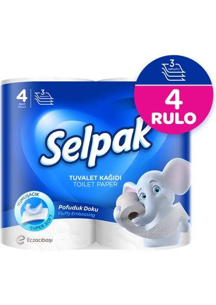 Selpak® Tuvalet Kağıdı 4 'lü