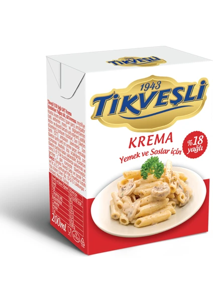 %18 Yağlı Krema 200 ml