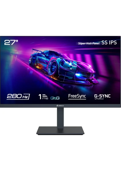 Gamebooster GB-2728FF 27" 280hz IPS 1ms Fhd Freesync, G-Sync 2xhdmı,1+2dp1 Oynar Ayak Gaming Monitör (GB-2728FF)