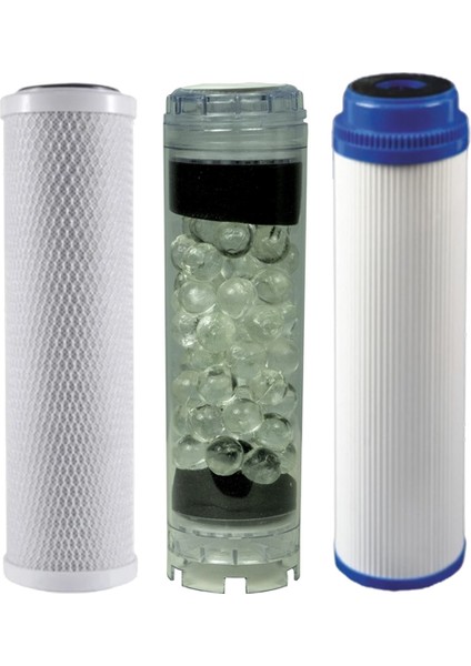 Daire Girişi 3 Lü Silifozlu Yedek Filtre Kireç Önleyici
