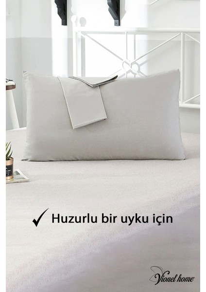 Pamuklu 2'li Yastık Kılıfı 50X70 cm Düz Gri