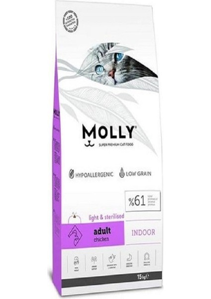 Sterilised Hypoallergenic Tavuklu Kısırlaştırılmış Yetişkin Kedi Maması 15 kg