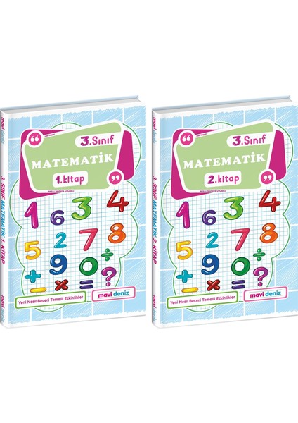 3. Sınıf Matematik 1. Kitap ve 2. Kitap Seti 2 Kitap 2023