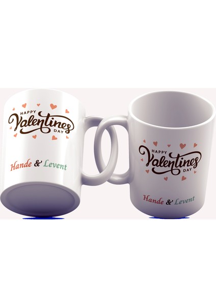 Sevgililer Günü Tasarımı Çay Kahve Kupası