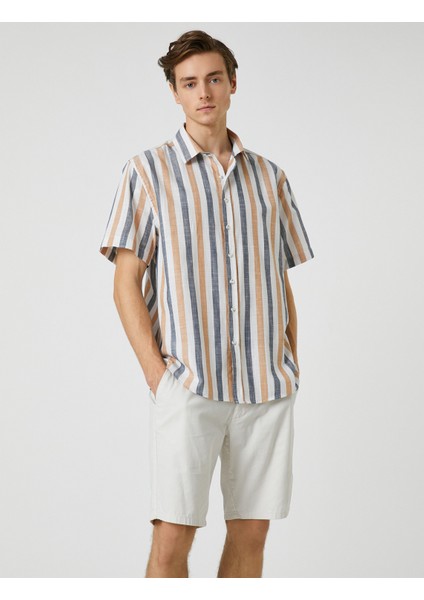 Kısa Kollu Gömlek Klasik Yaka