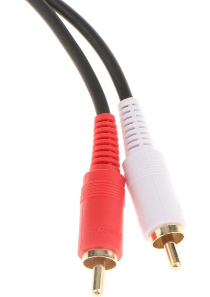 Rca Dişi - 2 x Rca Erkek Ayrımcı Birleştirici Fiş Kablo Sesi 0.2m 0.2 Metre (Yurt Dışından)
