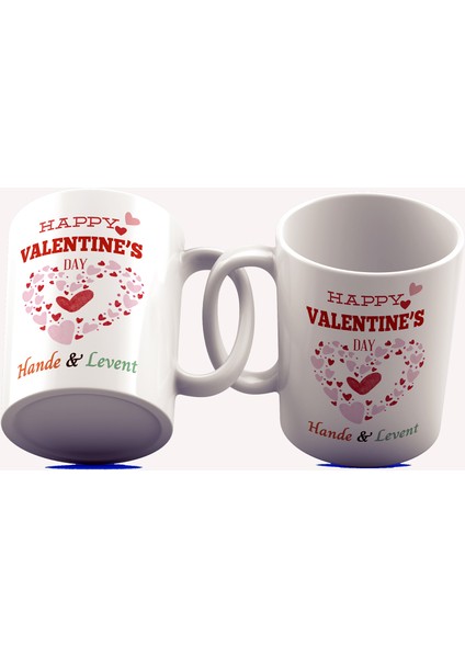 Sevgililer Günü Tasarımı Çay Kahve Kupası