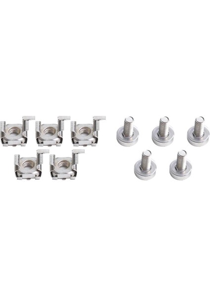 M6X20MM Kafes Fındık ve Sunucu Rafları Için Vidalar Dolaplar - 5 Paket Raf Montajı (Yurt Dışından)