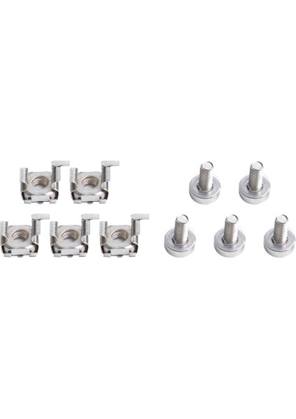 M6X20MM Kafes Fındık ve Sunucu Rafları Için Vidalar Dolaplar - 5 Paket Raf Montajı (Yurt Dışından)