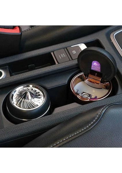 Araç ve Ev Rgb Değişebilen Işıklı Küllük Porselen Iç Havza Krom Renk Kaliteli modelleri