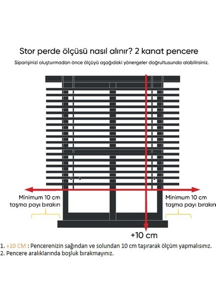 Düz Stor Perde Ekru MS1202 200 x 260 cm