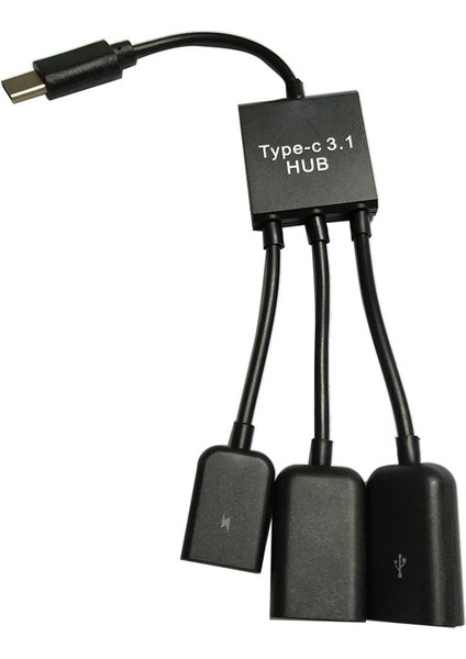 2x 2xusb + Mikro USB Dişi Şarj Sahibi Otg Hub Kablosu 2 Adet (Yurt Dışından)