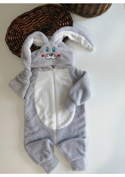 Tavşan Şapkalı Welsoft Peluş Uyku Tulumu