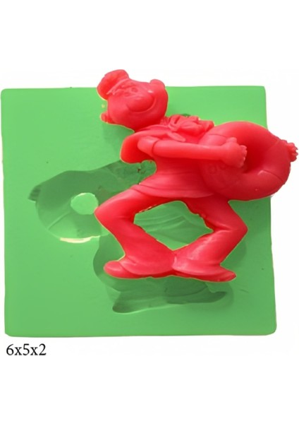 Bebek Modeli Silikon Şeker Hamuru Dekor, Sabun, Saksı ve Mum Kalıbı