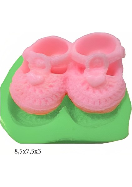 Bebek Modeli Silikon Şeker Hamuru Dekor, Sabun, Saksı ve Mum Kalıbı