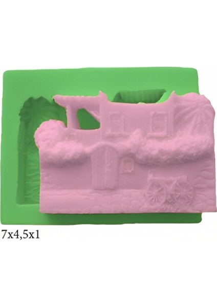 Eşya Figürleri Silikon Şeker Hamuru Dekor, Sabun, Saksı ve Mum Kalıbı