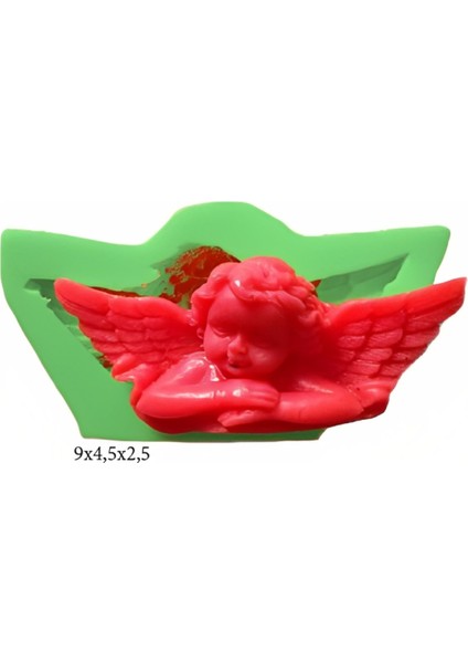 Melek Figürleri Silikon Şeker Hamuru Dekor, Sabun, Saksı ve Mum Kalıbı