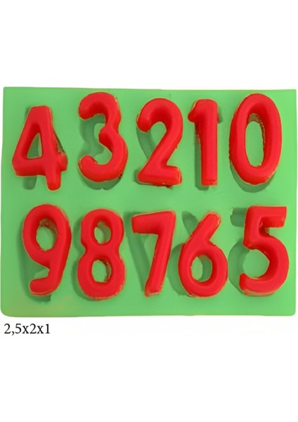 Harf ve Rakam Figürleri Silikon Şeker Hamuru Dekor, Sabun, Saksı ve Mum Kalıbı