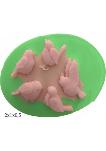 Hayvan Figürleri Silikon Şeker Hamuru Dekor, Sabun, Saksı ve Mum Kalıbı