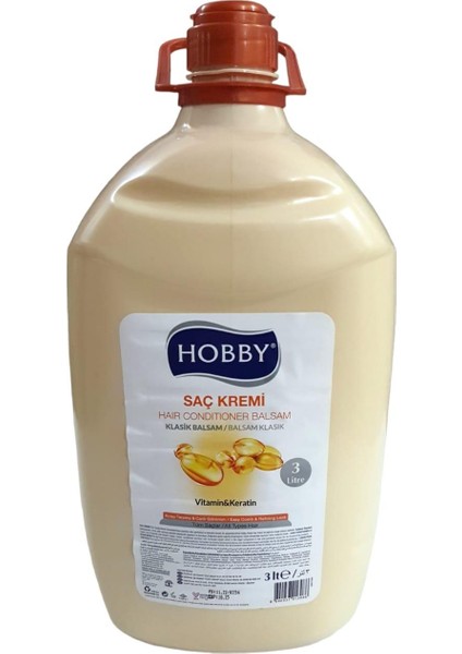 Saç Kremı 3 L. Klasik Balsam Vitamin & Keratin Tüm Saçlar Için