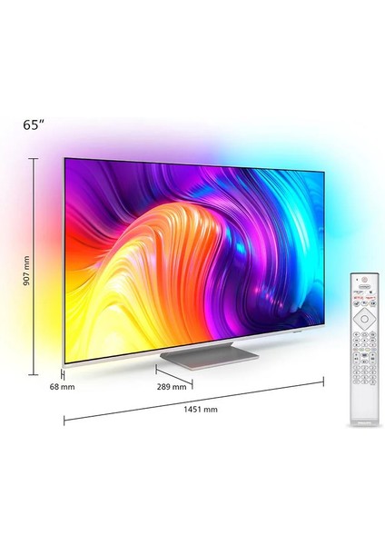 65PUS8807 65" 165 Ekran Uydu Alıcılı Android Smart LED TV