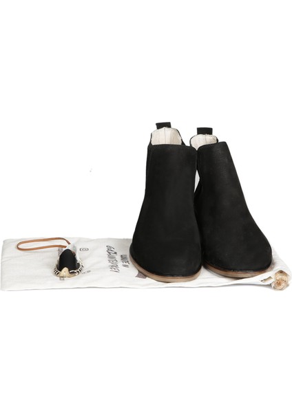 Erkek Nubuk Siyah Chelsea Bot %100 El Yapımı ve Deri indirimleri