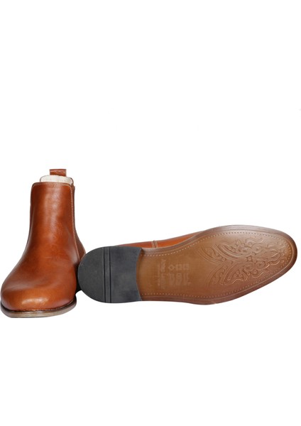 Erkek Kahverengi Chelsea Bot %100 El Yapımı ve Deri fiyatları