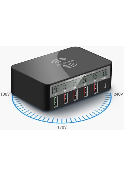 Birden Çok Cihaz Için Şarj Istasyonu 5 USB Bağlantı Noktaları Hızlı Şarj(Yurt Dışından) fırsatları