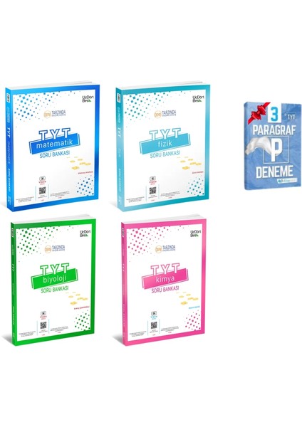 TYT Matematik Fizik Kimya ve Biyoloji Soru Bankası Seti