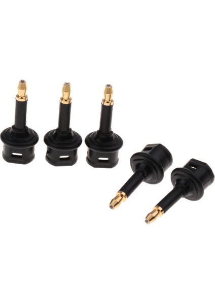 5 Adet Fiber Optik Dişi (Toslink Mini) 3.5mm Mini Erkek Adaptör (Yurt Dışından)