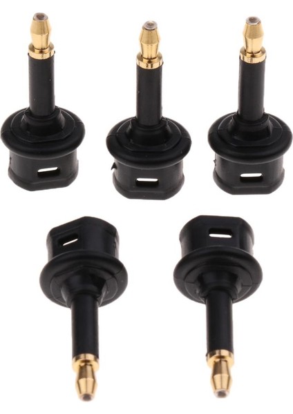 5 Adet Fiber Optik Dişi (Toslink Mini) 3.5mm Mini Erkek Adaptör (Yurt Dışından)