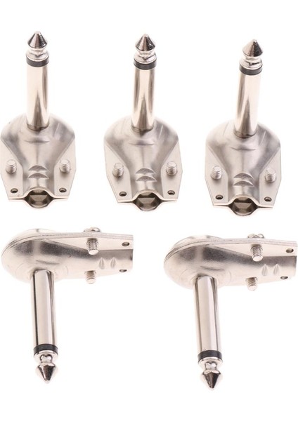 1/4 '' Mono Gitar Ts 6.35MM Dik Açı Lehim Tipi Fono Erkek Konnektörü (Yurt Dışından)