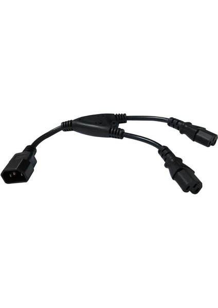 IEC320 C14 Sokete Fiş Y Splitter Dizüstü Bilgisayar Pdu Ac Güç Adaptör Kablosu (Yurt Dışından)