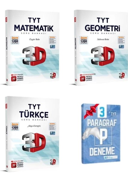 TYT Matematik Geometri ve Türkçe Soru Bankası Seti