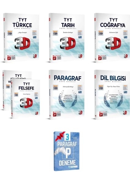 TYT Türkçe Tarih Coğrafya Din Felsefe Paragraf Dil Bilgisi Soru Bankası