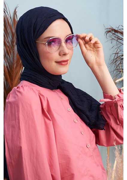 Bambu Kraş Şal - Lacivert fırsatları