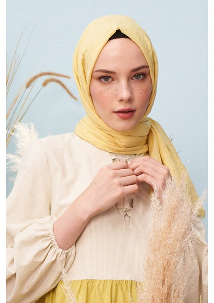 Kübra Koç Bambu Kraş Şal - Ananas fiyatları