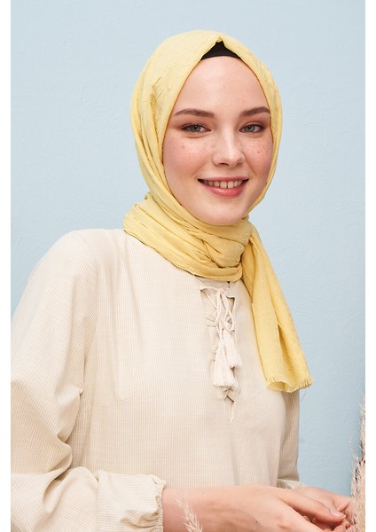 Kübra Koç Bambu Kraş Şal - Ananas fırsatları