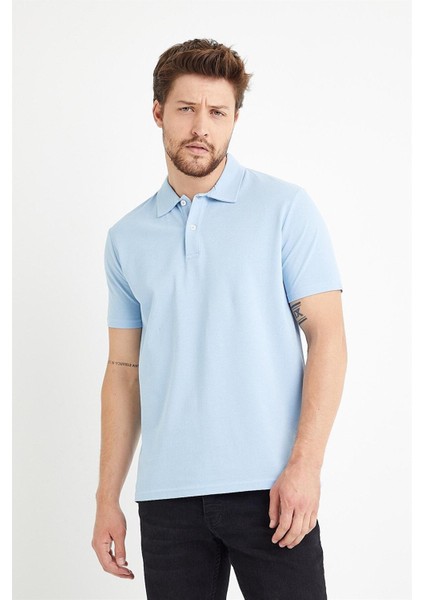 Erkek Basic 3-Lü Polo Yaka Tişört + Cep Parfümü Armağan Siyah-Beyaz fırsatları