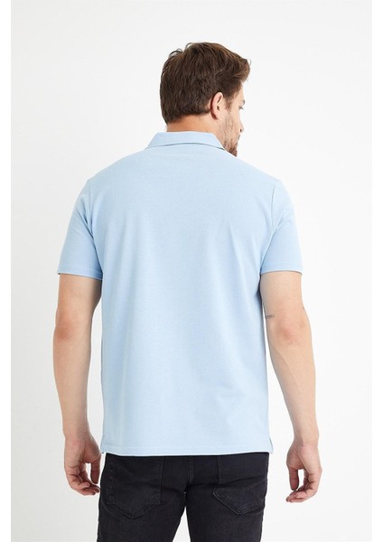 Erkek Basic 3-Lü Polo Yaka Tişört + Cep Parfümü Armağan Siyah-Beyaz indirimleri