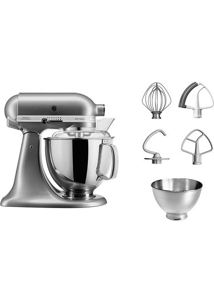 Kitchenaid 5KSM175PSECU Artisan 4.8 Lt Mutfak Şefi - Contour Silver