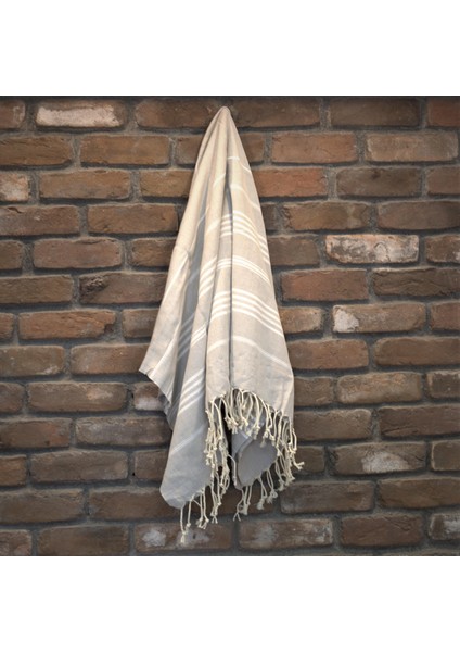 Elegant Peştemal Banyo Havlusu Gri 100*170