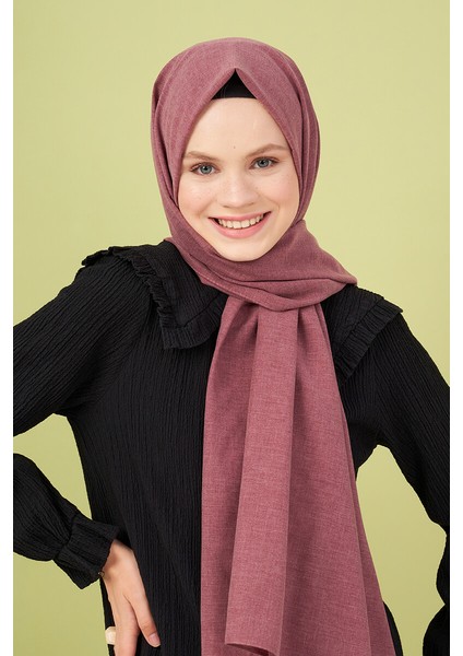 Taşlanmış Pamuk Şal - Yaban Mersini modelleri