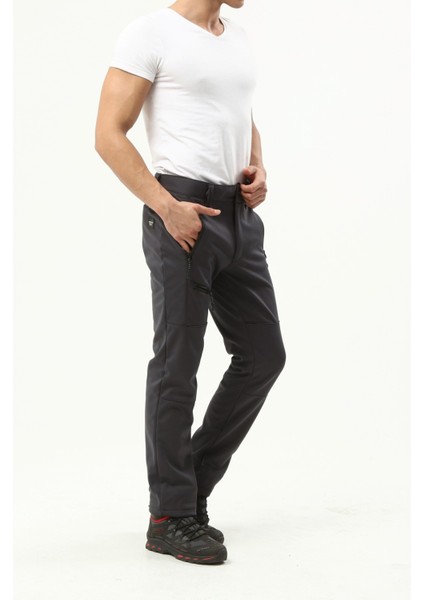 Ghassy Co.erkek Içi Polarlı Tactical Outdoor Su Geçirmez Koyu Gri Softshell Pantolon fiyatları