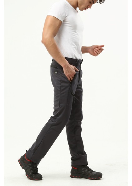 Ghassy Co.erkek Içi Polarlı Tactical Outdoor Su Geçirmez Koyu Gri Softshell Pantolon modelleri