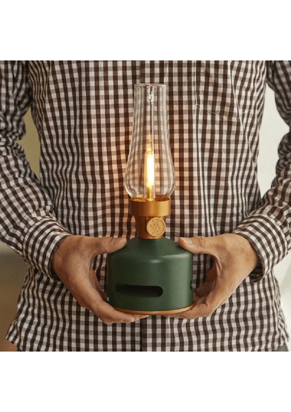 LED Fenerli Yeşil Bluetooth Hoparlör