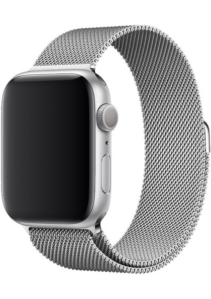 Vip Case Apple Watch Metal Hasır Kordon 1/2/3/4/5/6/7/8/9/S E Serileri ile Uyumlu