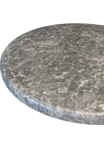 Lux & Marble Gray Moon - Yuvarlak Gri Mermer Sunumluk fiyatları