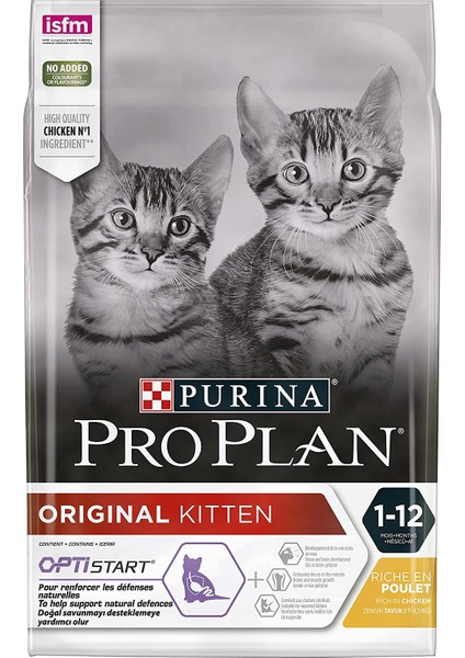 Pro Plan Kitten Tavuklu ve Pirinçli Yavru Kedi Maması 3 kg Optistart